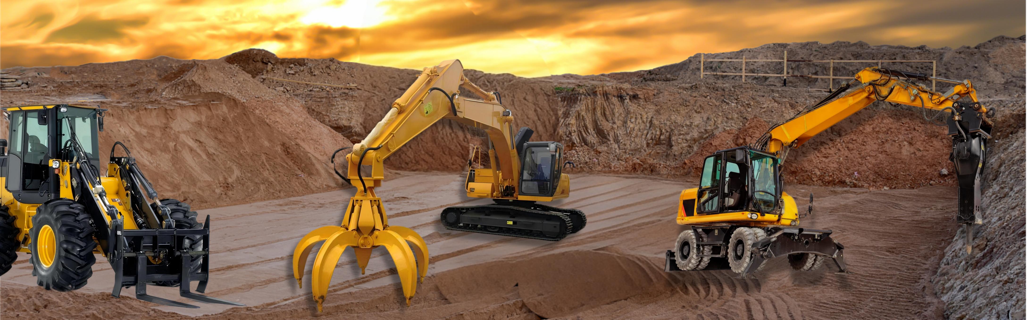 Backhoe -loader -vedhæftede filer